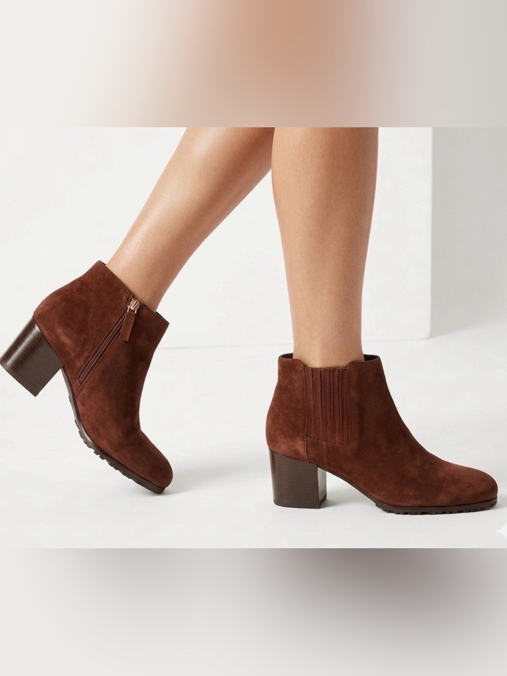 AQUATALIA Made in Italy Burgundy Suede Leather Ankle Boots Heels 6M MSRP $550